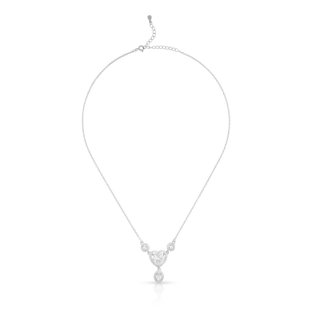 Heart Drop Necklace Set