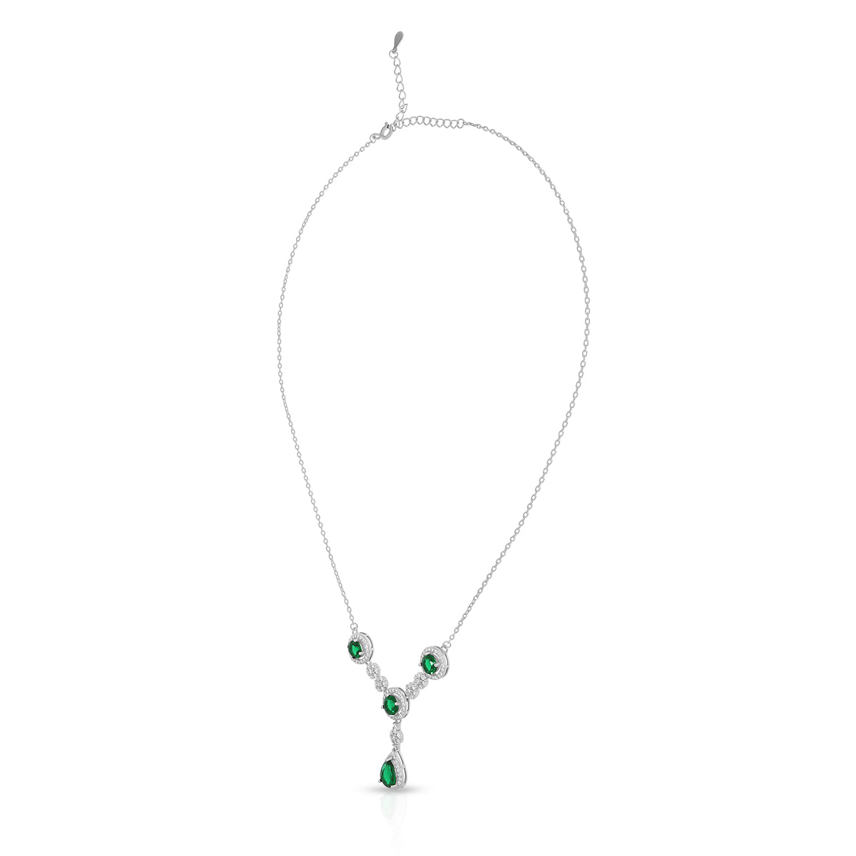 Graceful Emerald Necklace Set