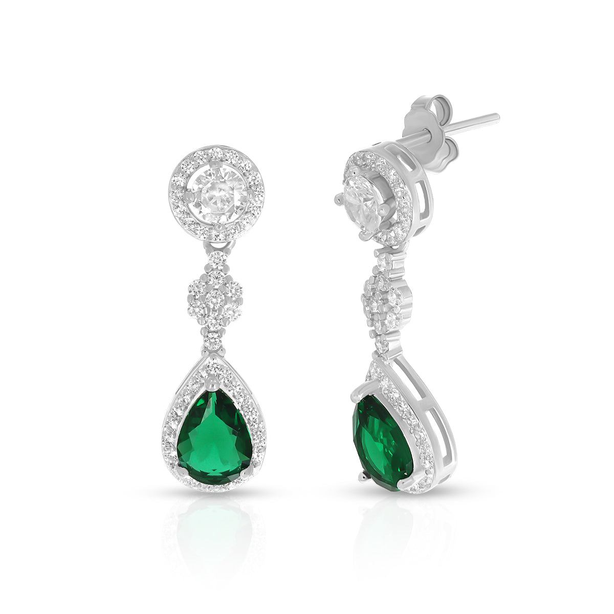 Graceful Emerald Necklace Set