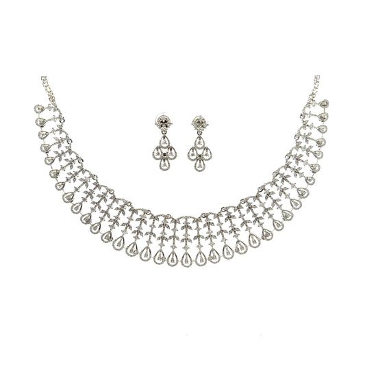 Silver Gold Plated Traditional Necklace