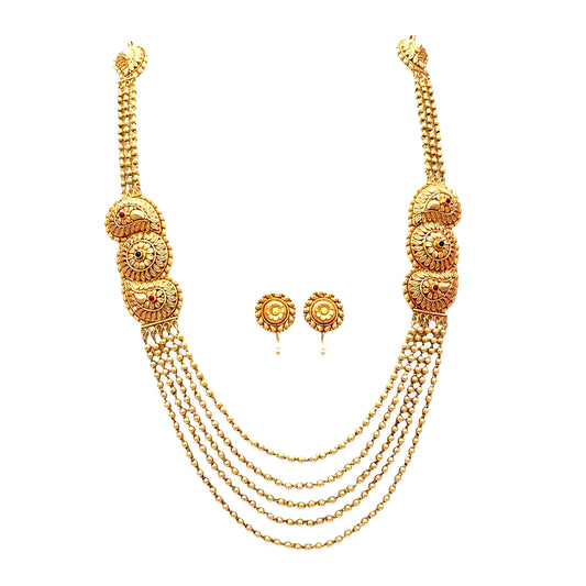 Multi-Layer Gold Plated Necklace Set