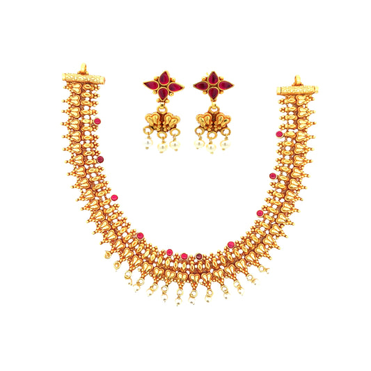 Golden Luxe Silver Choker Set