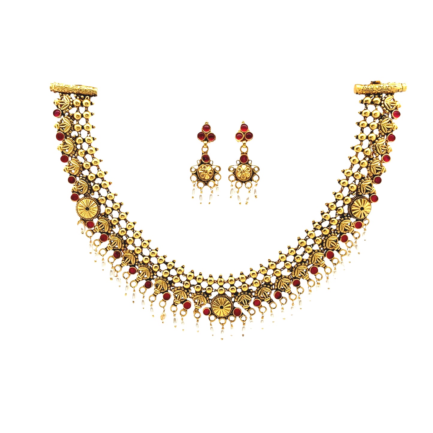 Traditional Gold Plated Necklace Set for Weddings & Festivals