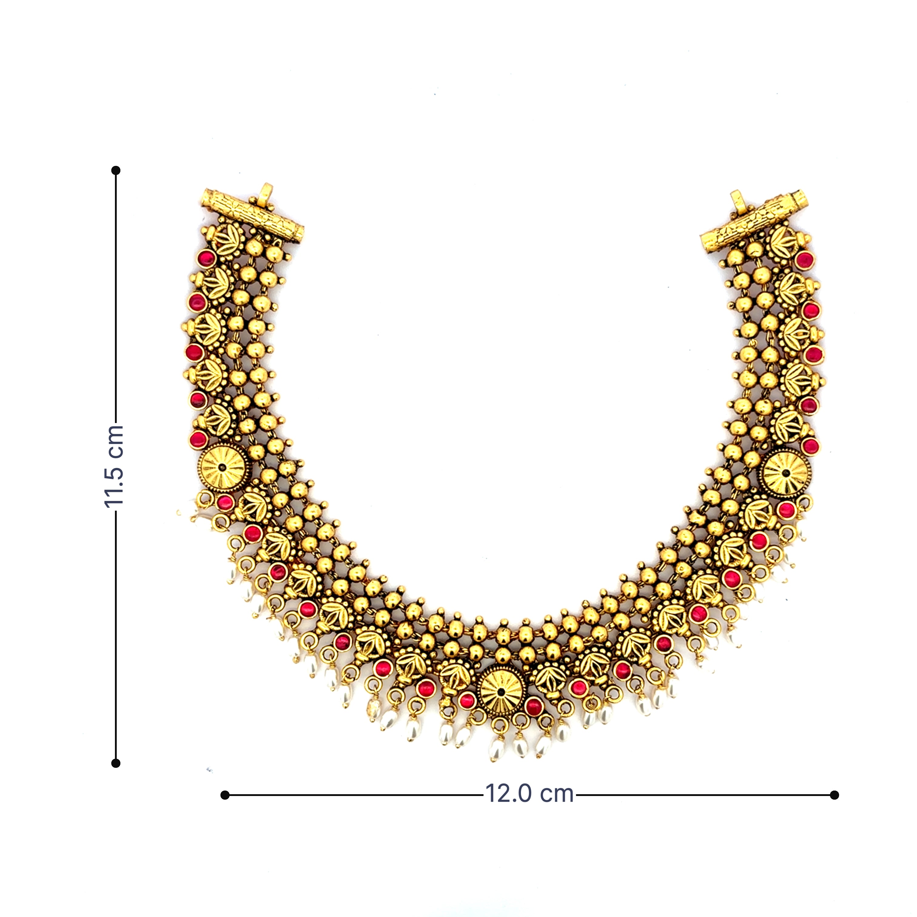 Traditional Gold Plated Necklace Set for Weddings & Festivals