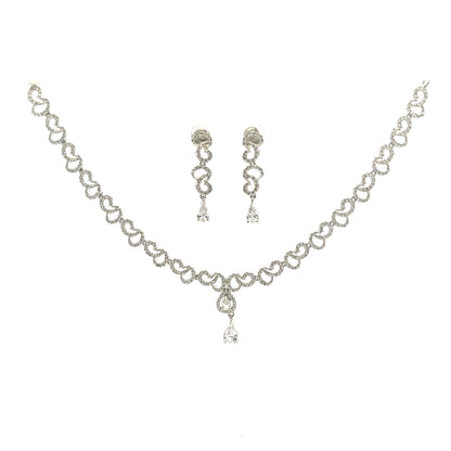 Graceful Loop Charm Necklace Set