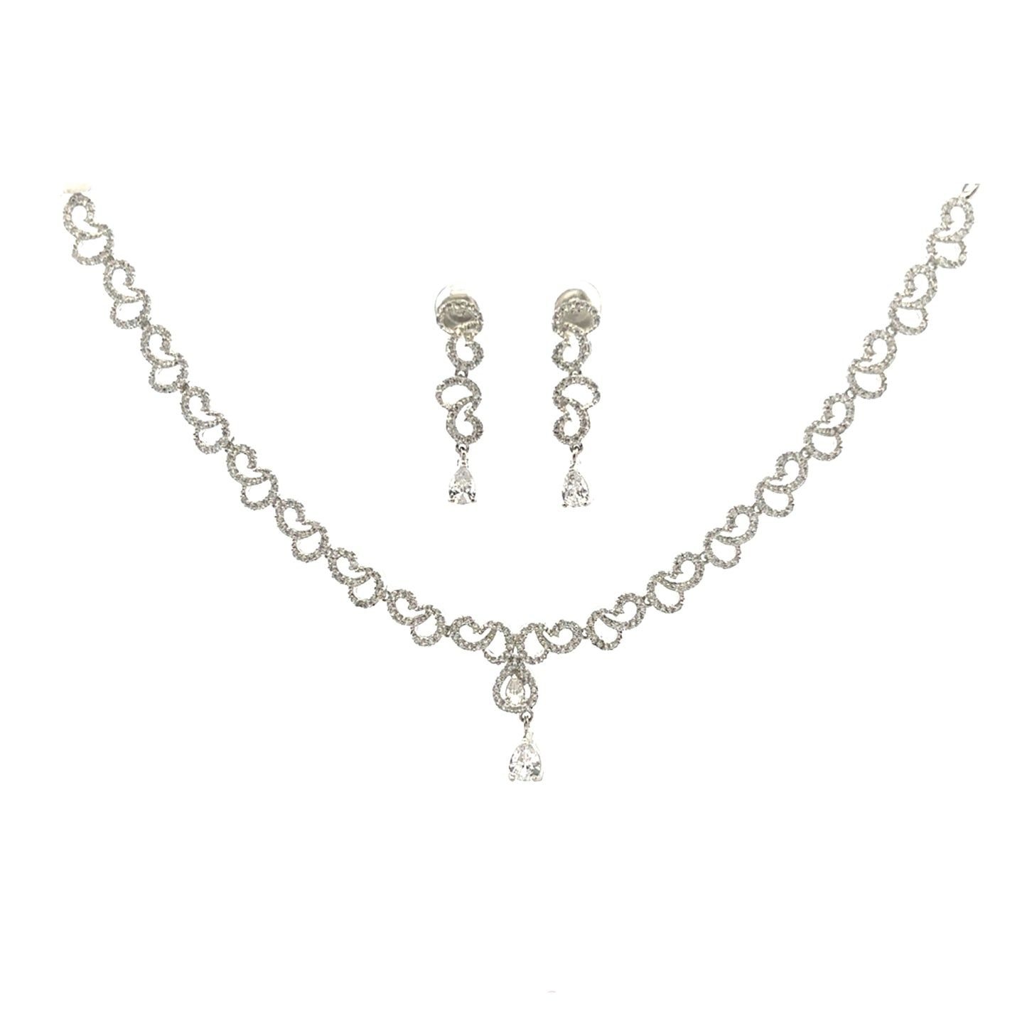 Graceful Loop Charm Necklace Set