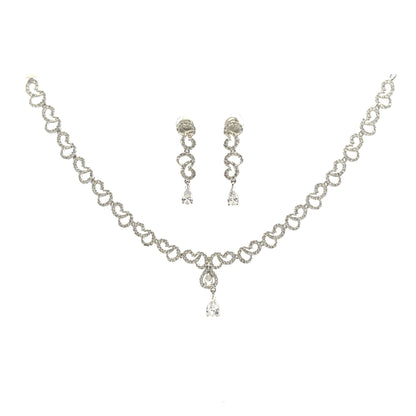Graceful Loop Charm Necklace Set
