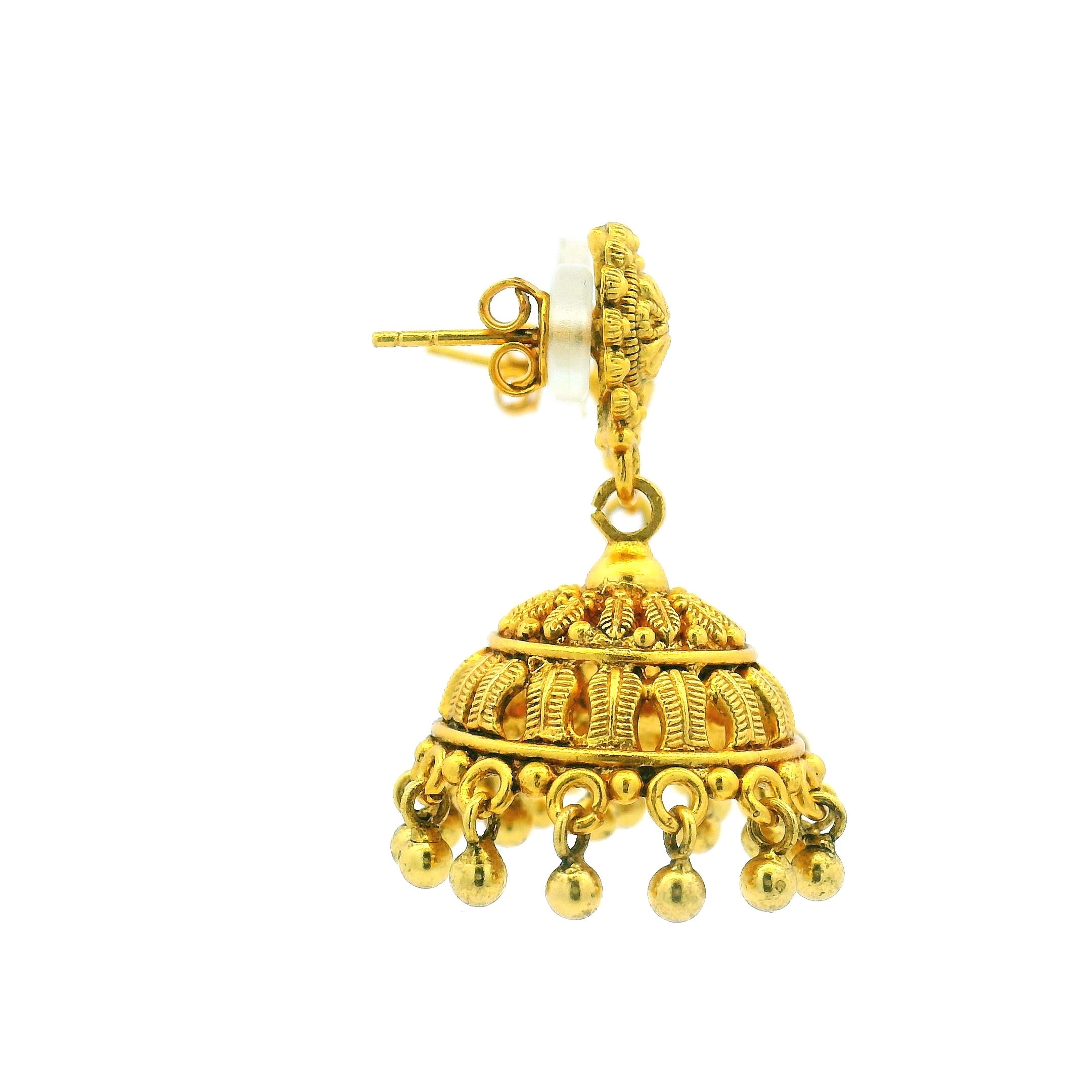 Temple Design Gold Plated Necklace Set
