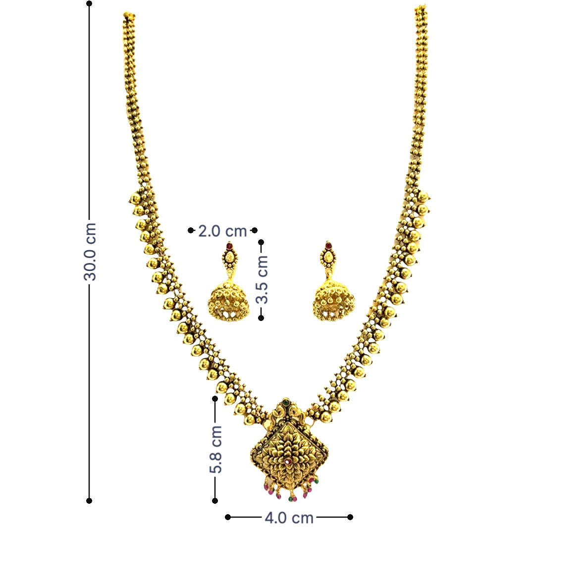 Premium Traditional Gold Plated Necklace Set