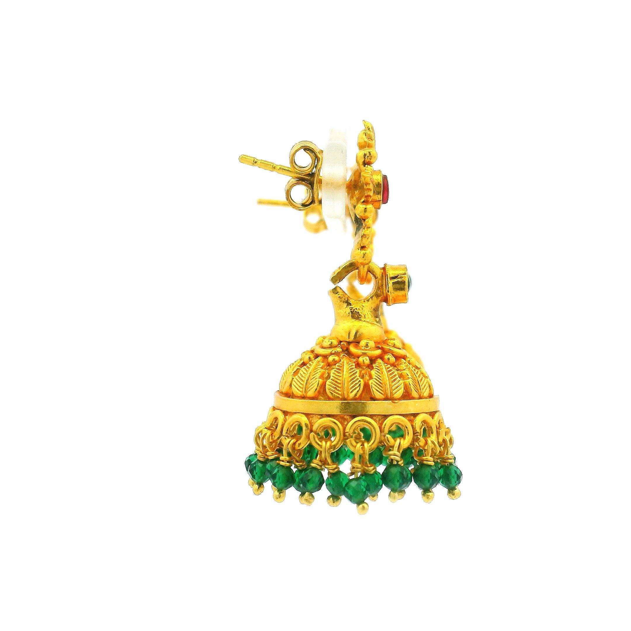 Beautiful Gold Plated Necklace & Jhumka Set