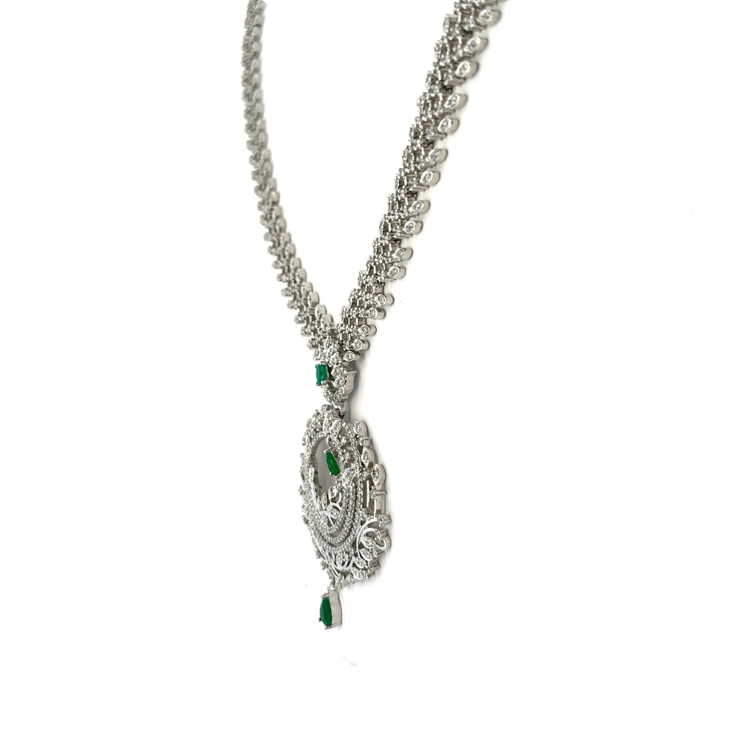 Timeless Emerald Elegance Necklace Set