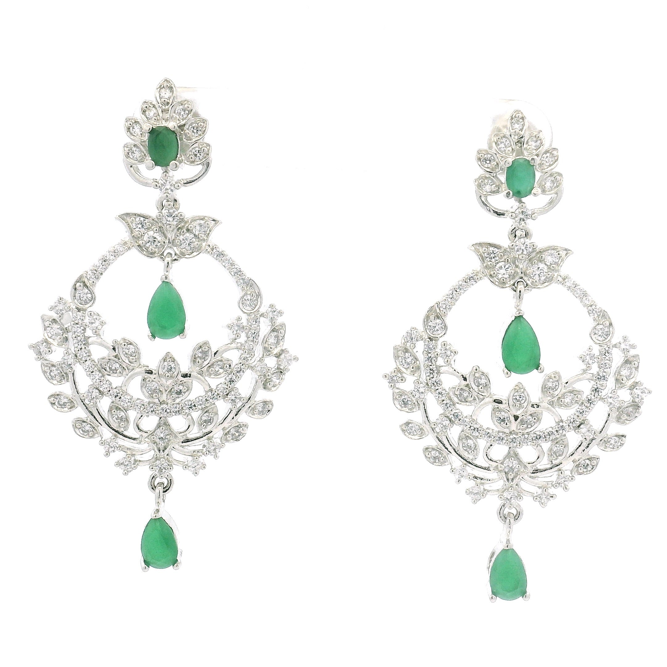 Timeless Emerald Elegance Necklace Set