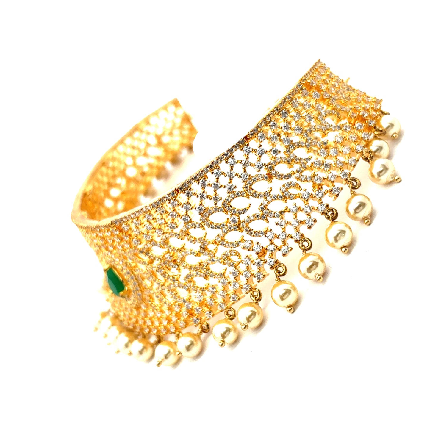 Party Wear Gold Plated Choker Necklace Set