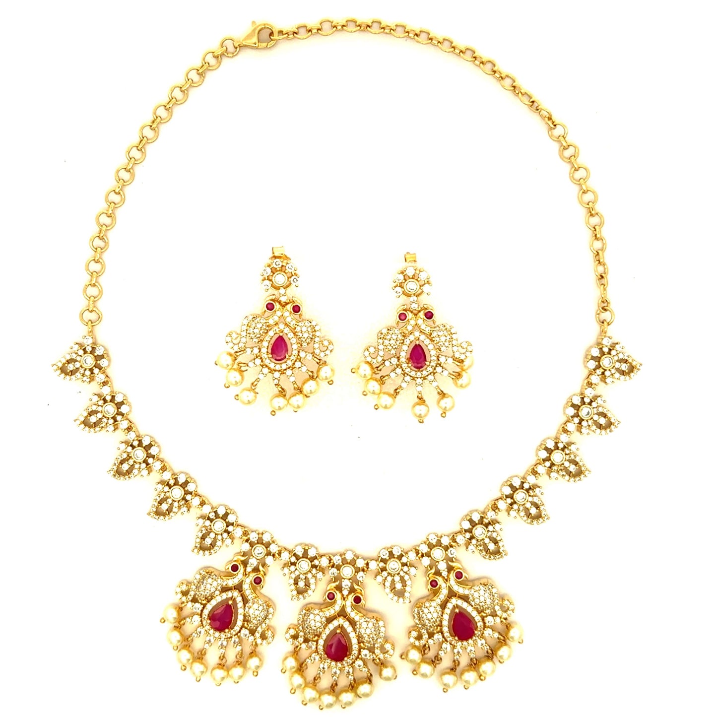 Regal Gold Plated Polki Style Choker Set