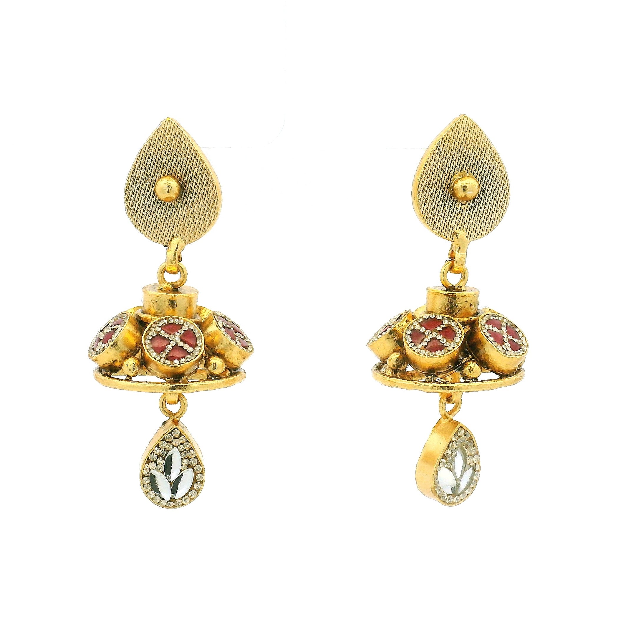 Classic Indian Gold Plated Peacock Necklace Set