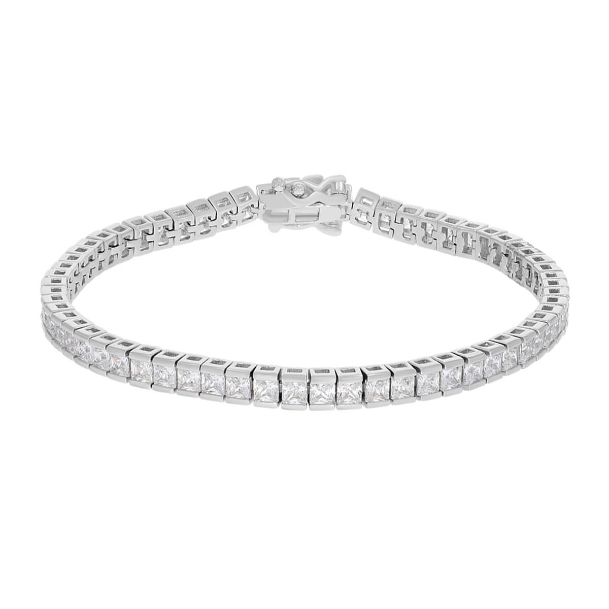 925 Sterling Silver Cubic Zirconia Classic Tennis Bracelet