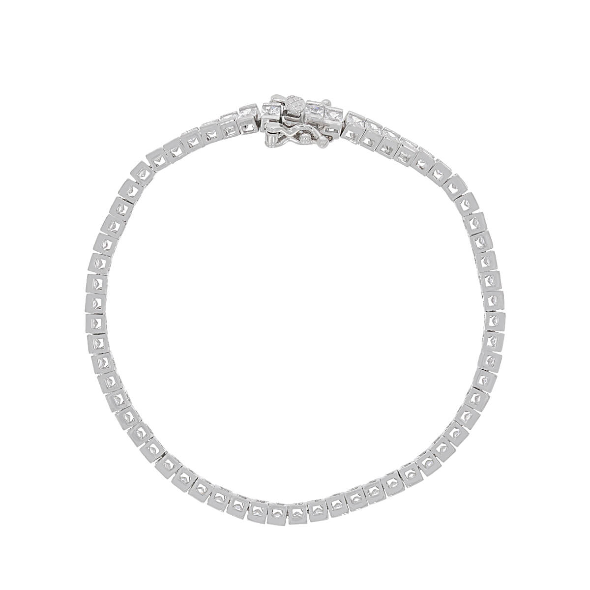 925 Sterling Silver Cubic Zirconia Classic Tennis Bracelet