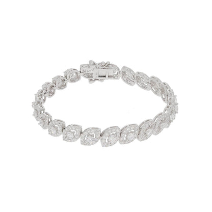 925 Sterling Silver Crystal Cubic Tennis Bracelet
