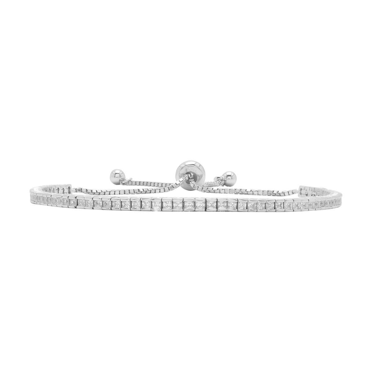 925 Sterling Silver American Diamond Classic Silver Tennis Bracelet