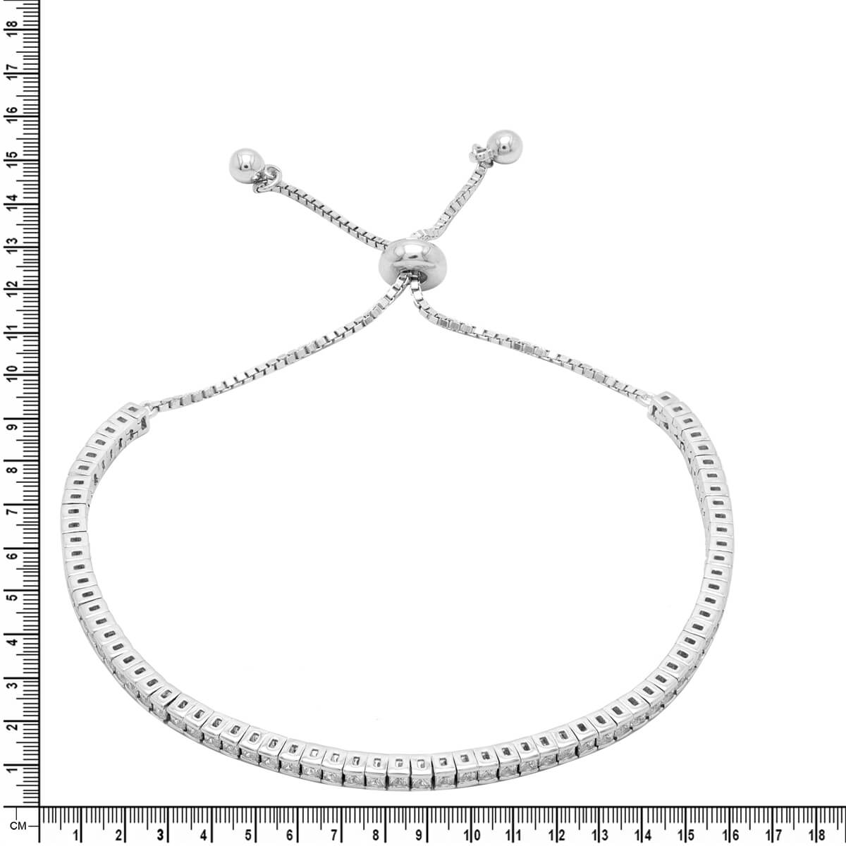 925 Sterling Silver American Diamond Classic Silver Tennis Bracelet