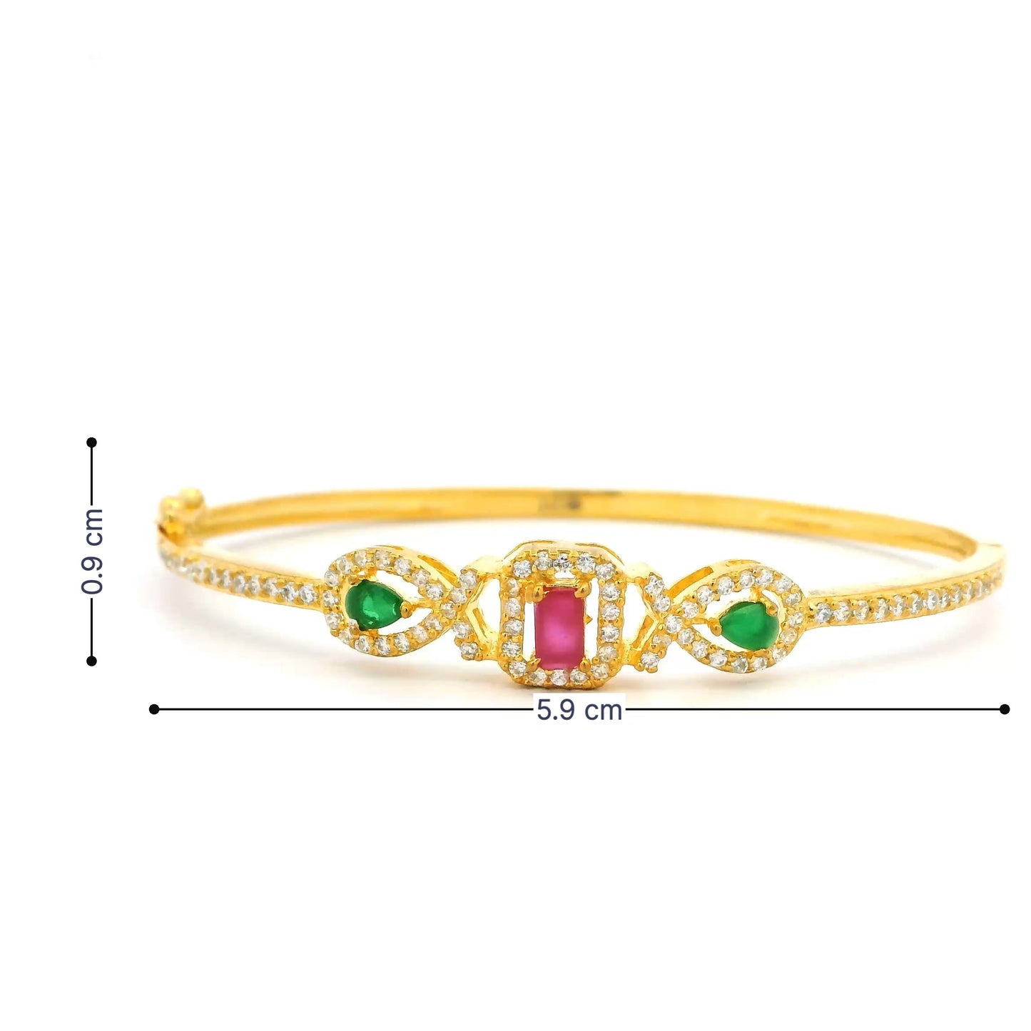 Traditional Stone Gold Plated Bracelet