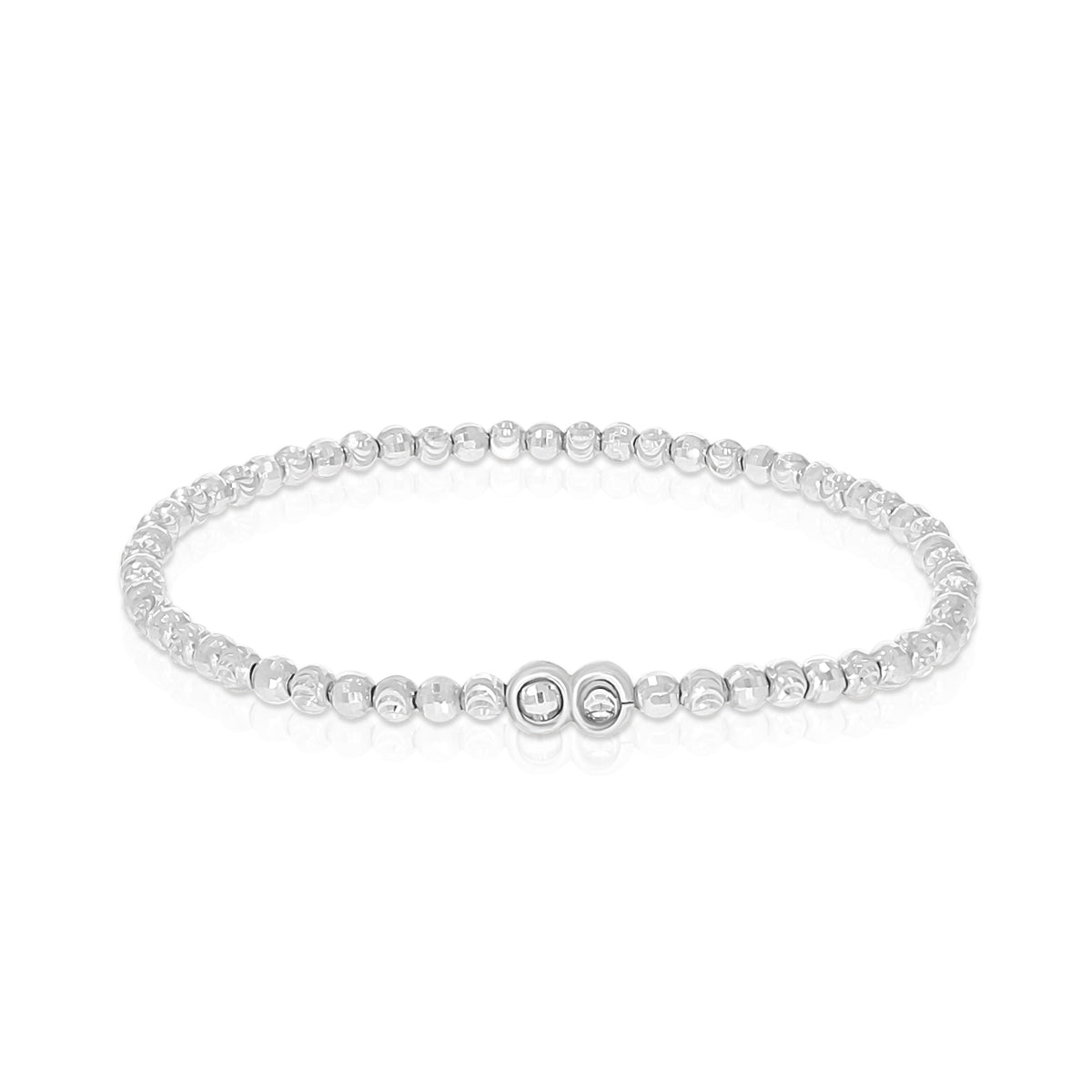 Trendy Round Bead Stretch Bracelet