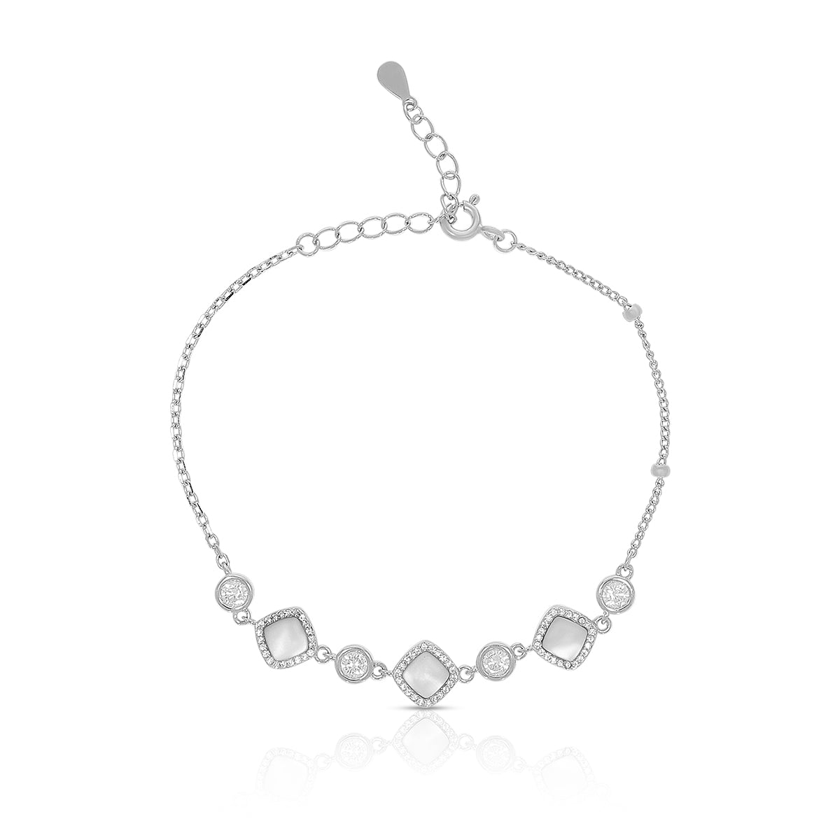 Graceful Crystal Pattern Bracelet
