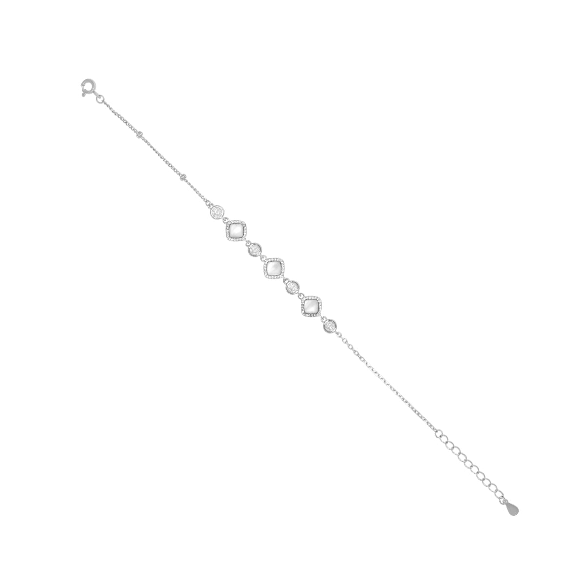 Graceful Crystal Pattern Bracelet