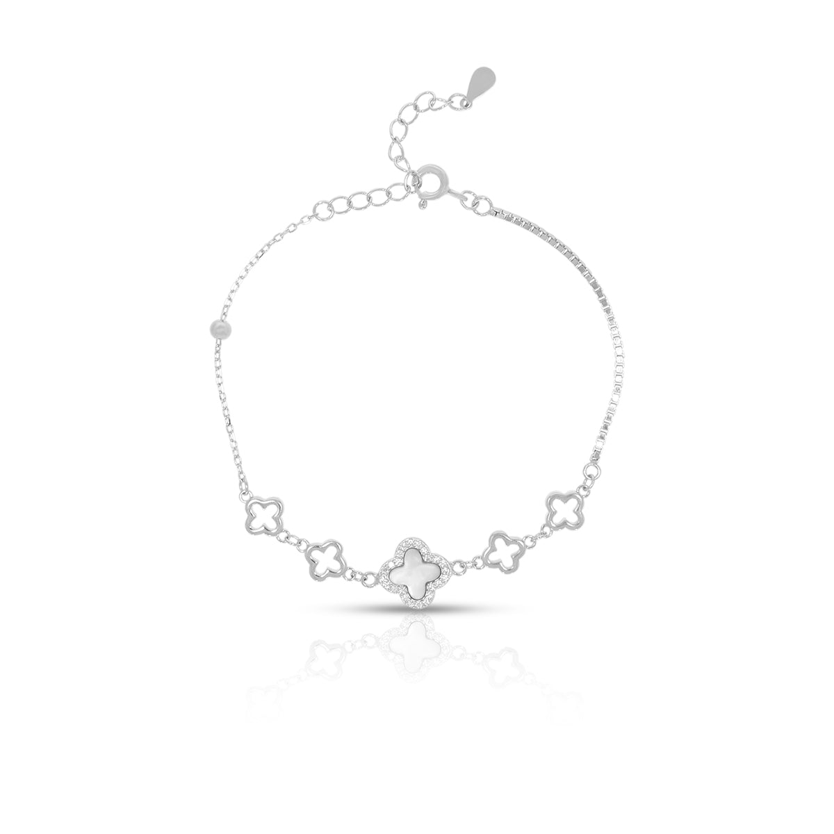 Delicate Clover Design Bracelet