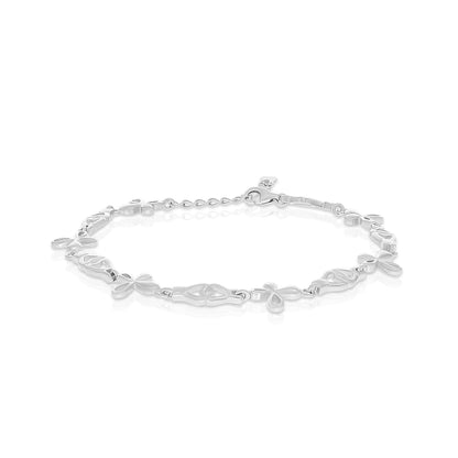 Stylish Floral Link Bracelet