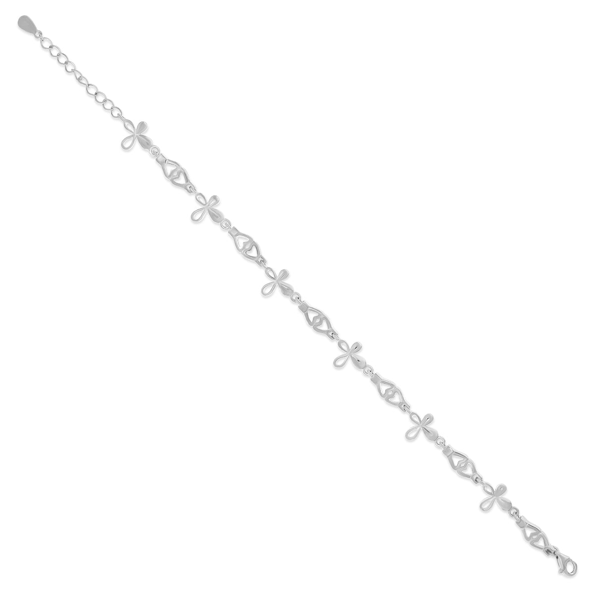 Stylish Floral Link Bracelet