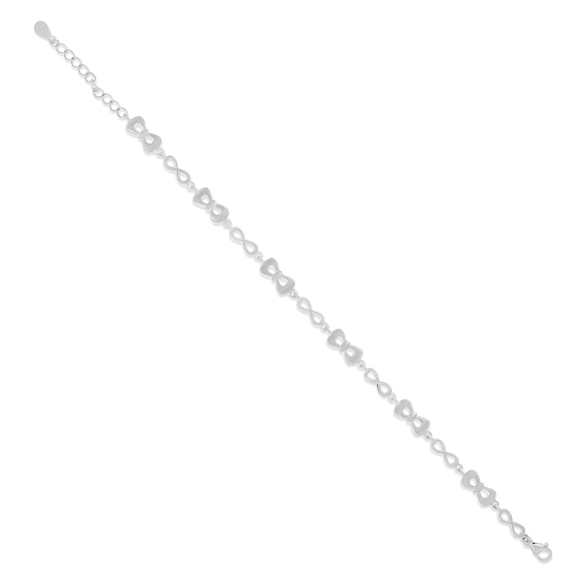 Infinity Design Silver Bracelet