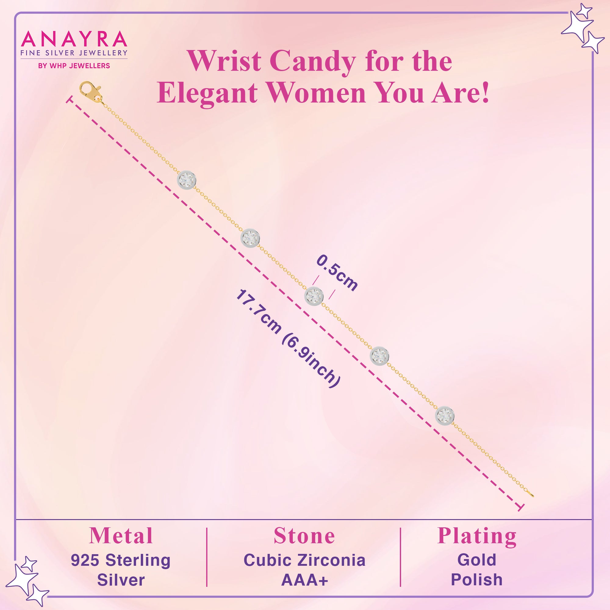 Everyday Sparkle Gold Plated Bracelet