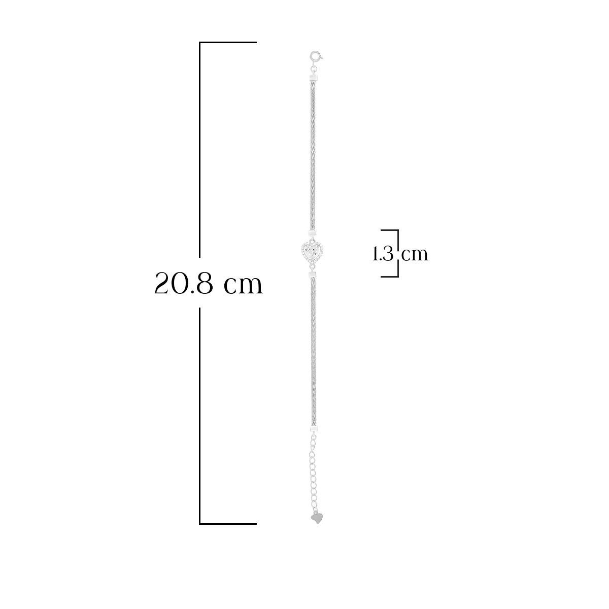 Modern Halo Center Link Bracelet