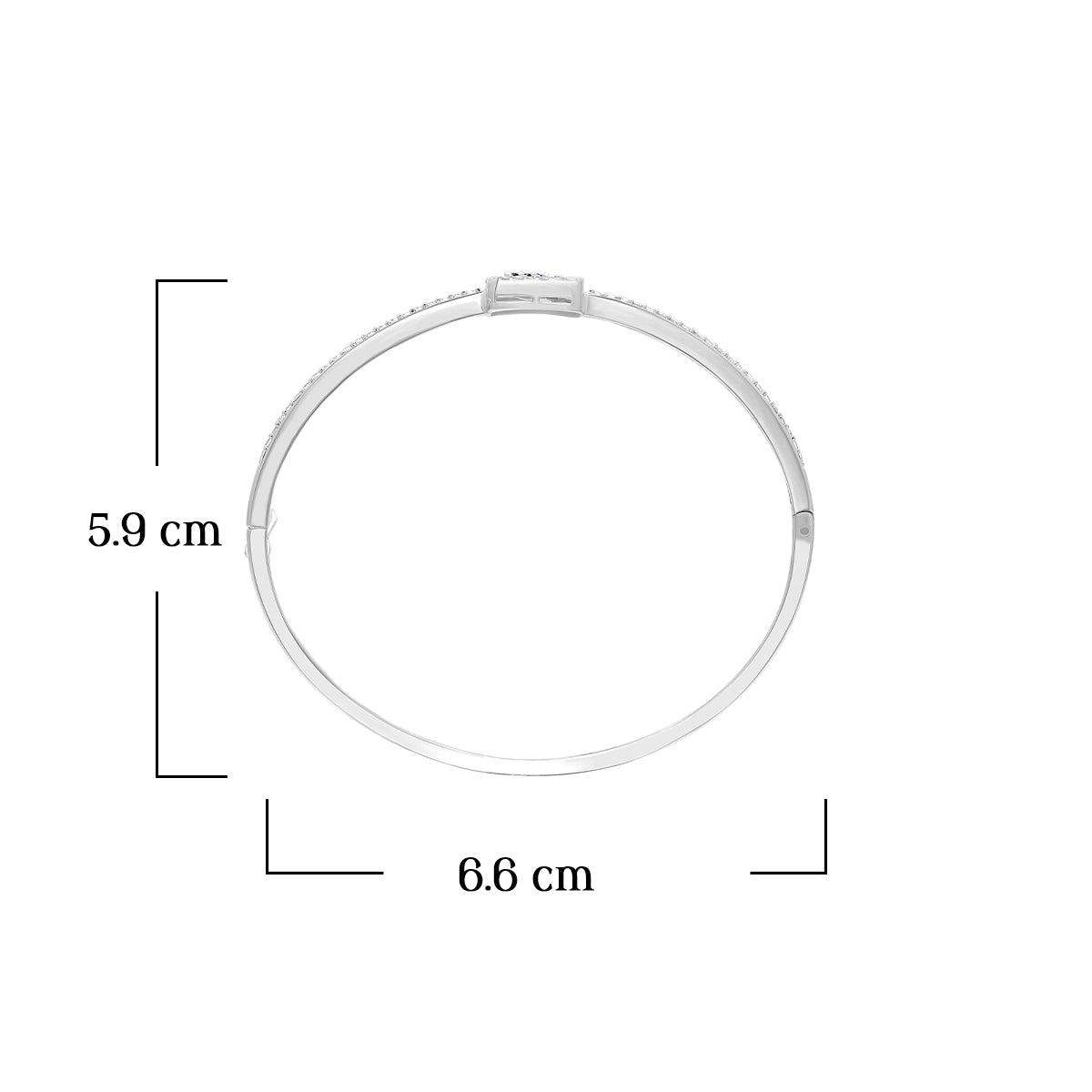 Silver Blue Stone Bracelet