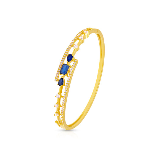 Royal Blue Gemstone Gold Bracelet