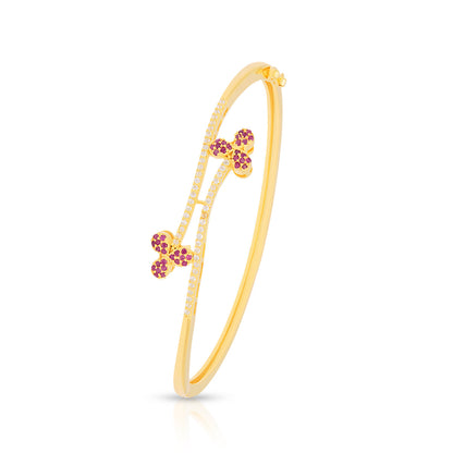 Flower Petal Peti Gold Plated Bracelet