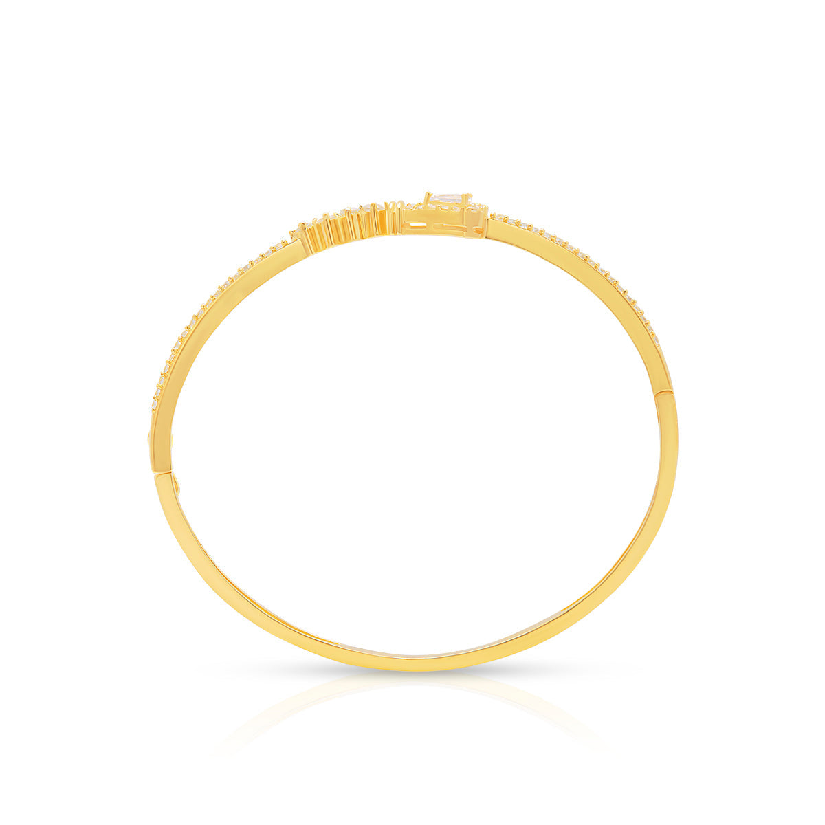 Classic Teardrop Diamond Gold Plated Bracelet