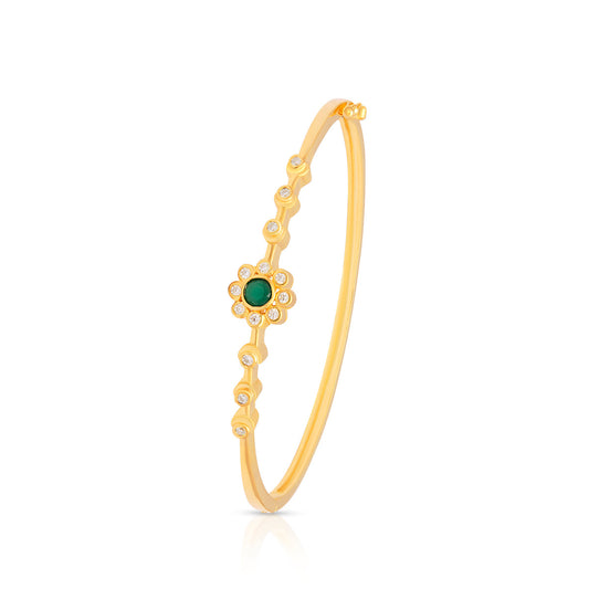 Golden Green Stone Bracelet