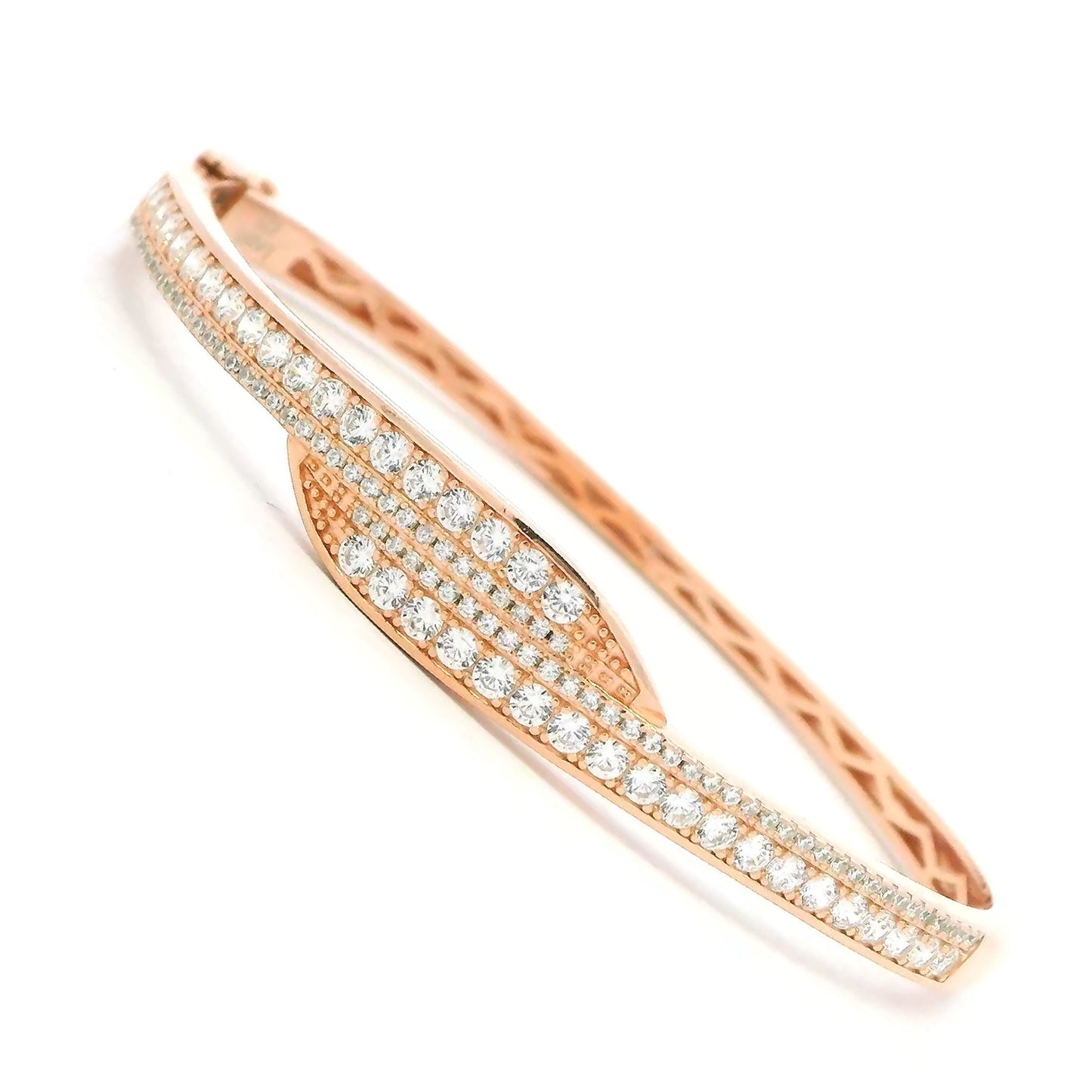 Luxury Crystal Studded Rose Bracelet