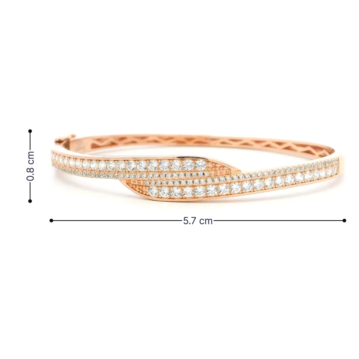 Luxury Crystal Studded Rose Bracelet