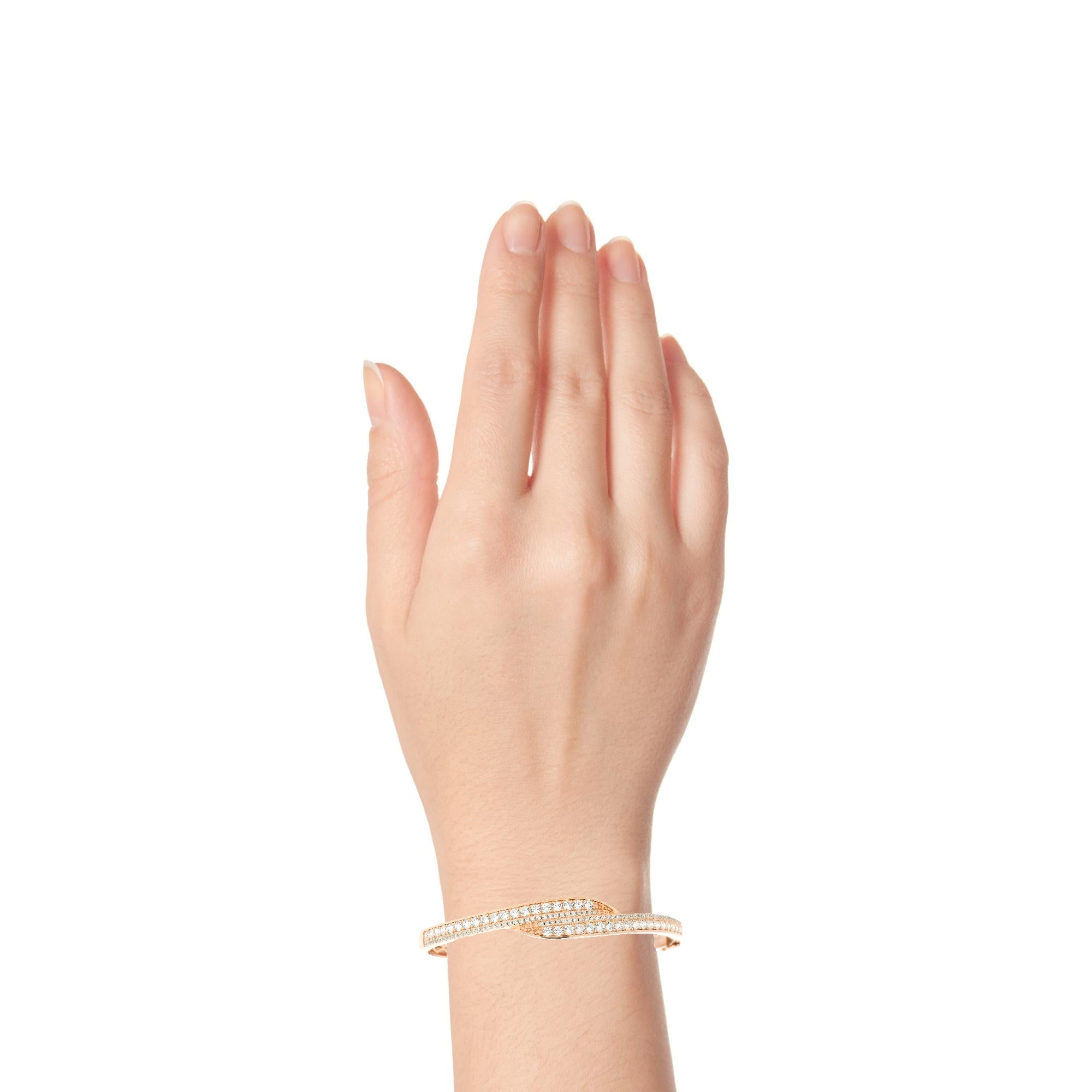 Luxury Crystal Studded Rose Bracelet