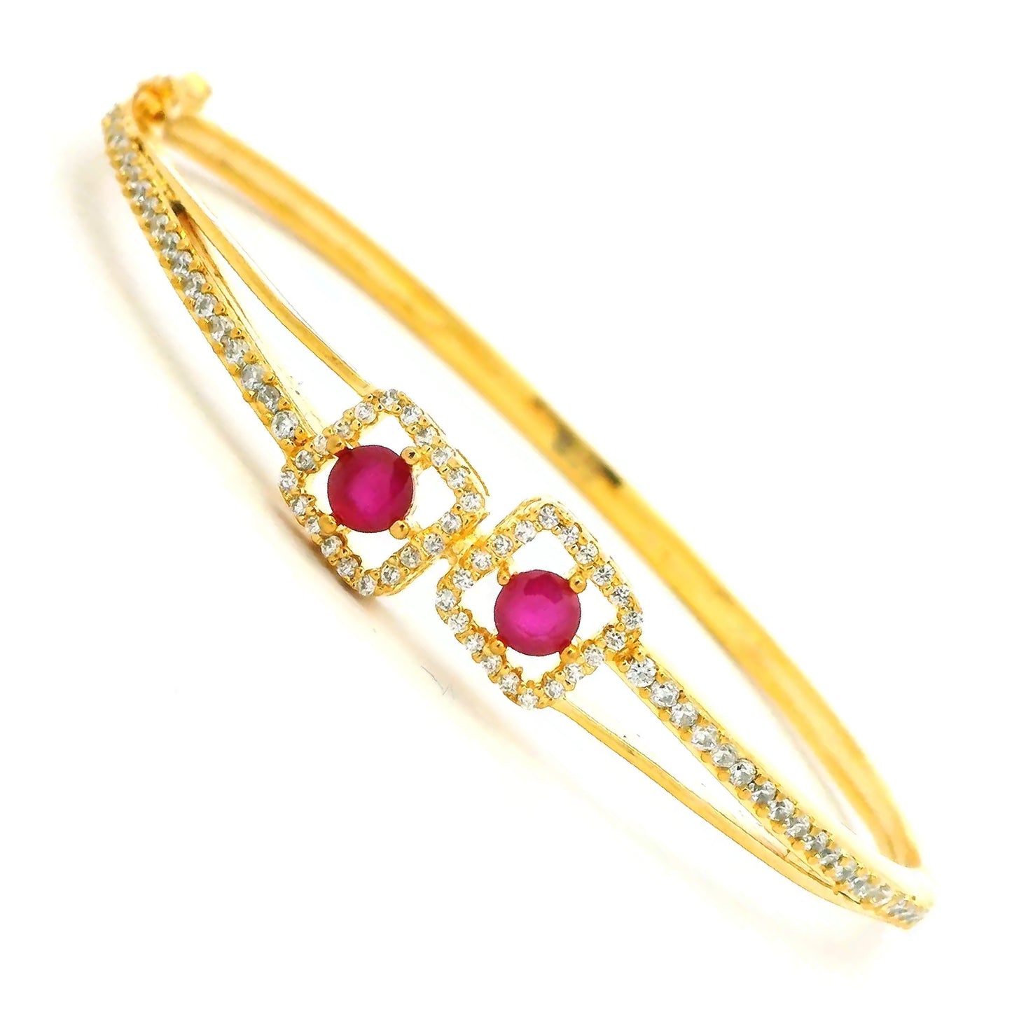 Floral Inspired Ruby Bracelet