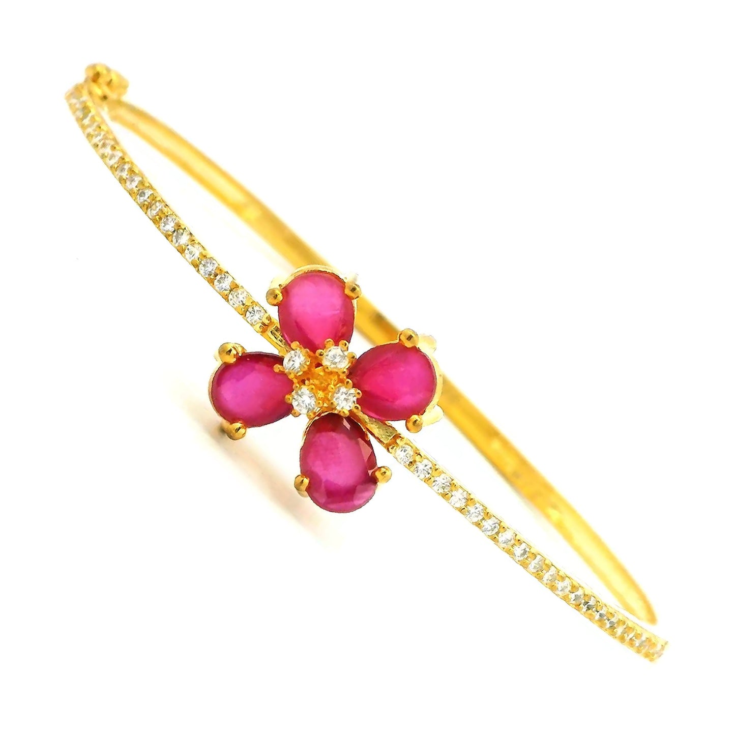 Trendy Floral Stone Bracelet