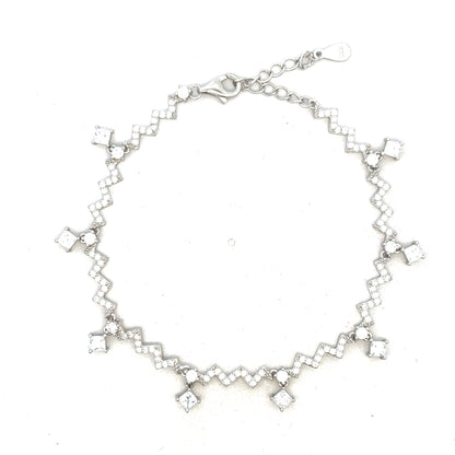 Radiant Square Charm Bracelet
