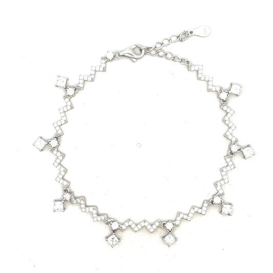 Radiant Square Charm Bracelet