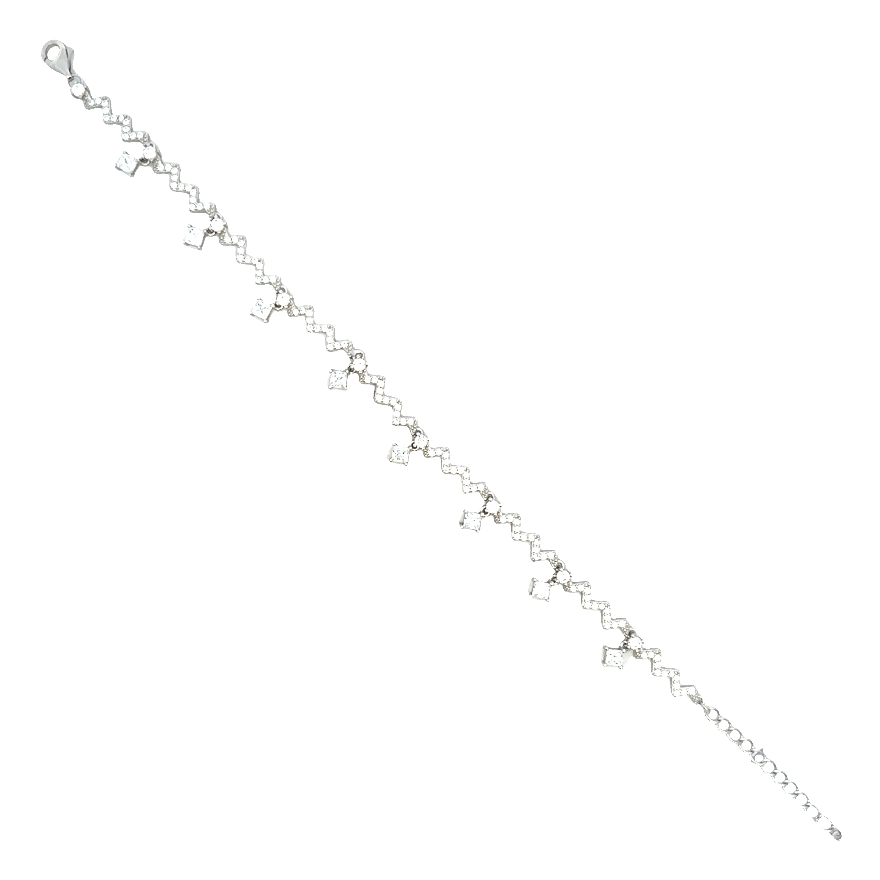 Radiant Square Charm Bracelet