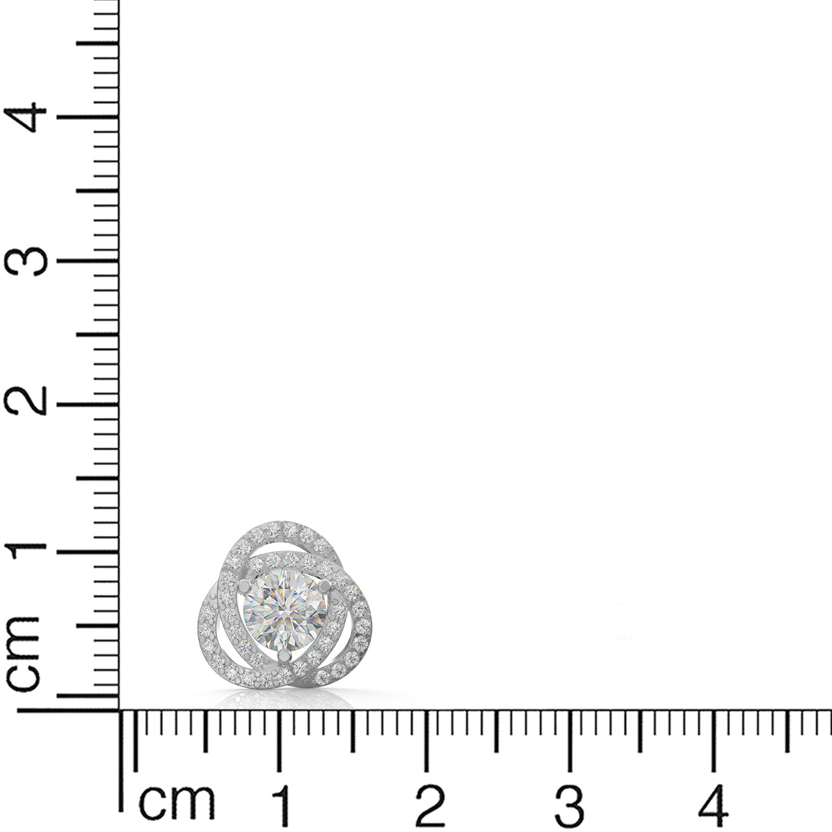 Twirling Illusion Silver Earrings