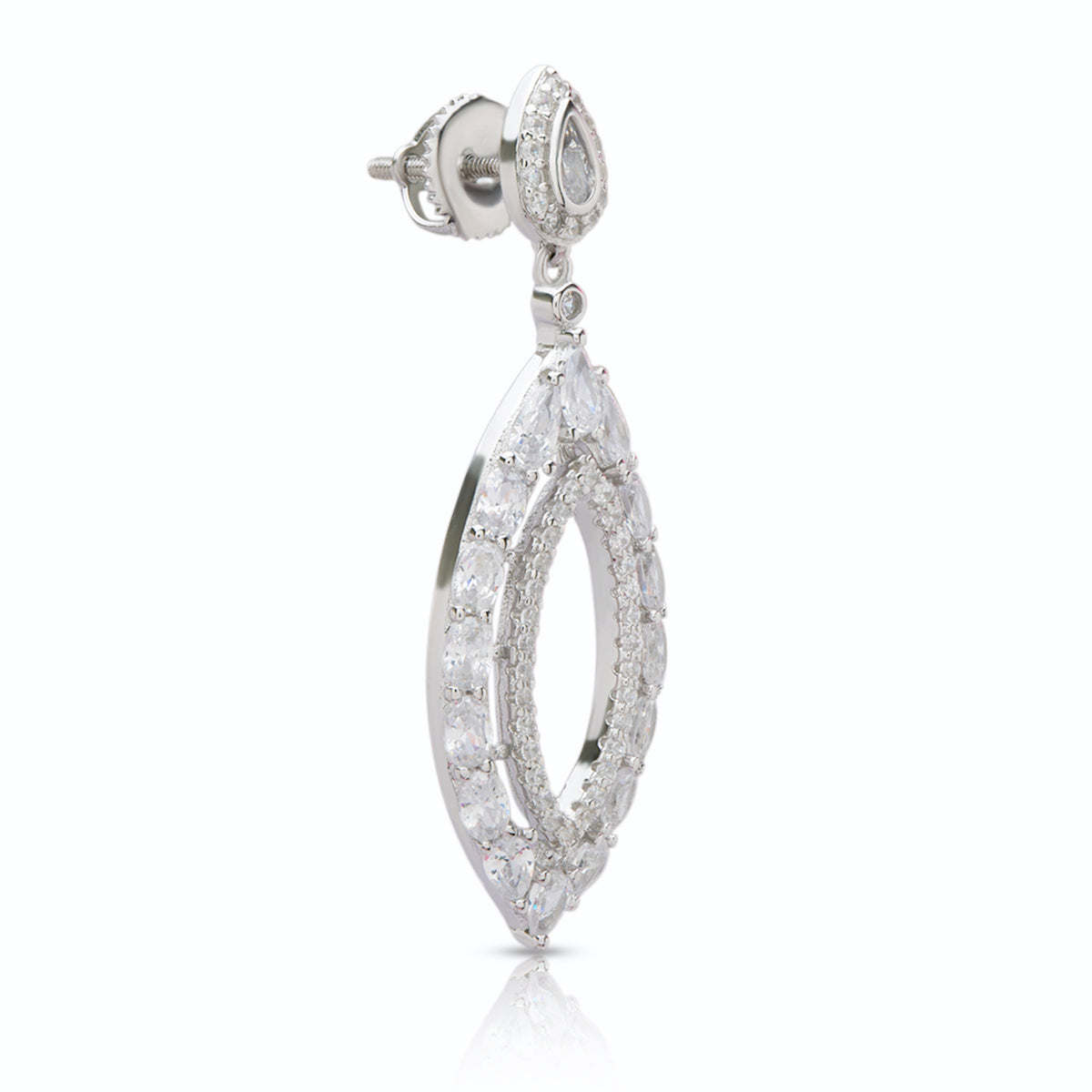 Sparkling Teardrop Dangle Earrings