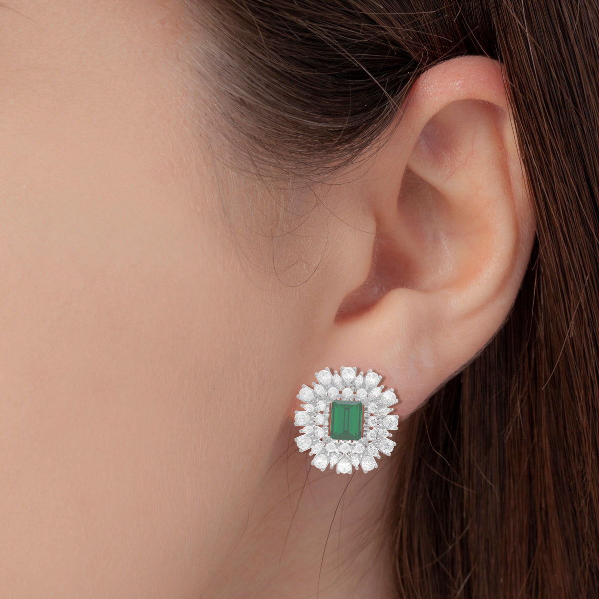 Captivating Emerald Dream Studs